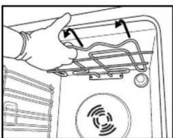 WHIRLPOOL AKZM 659/IX - MOVING THE TOP HEATING ELEMENT (SOME MODELS ONLY) - 2