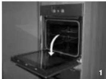 WHIRLPOOL AKZ 669/IX/03 - How to remove the oven door: - 1