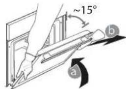 WHIRLPOOL AKP9 7860 NB - REMOVING AND REFITTING THE DOOR - 2