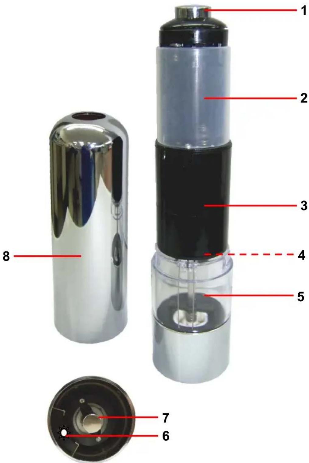 Westfalia KDL-502 - Electric Pepper Mill with Light KDL-502 - 4