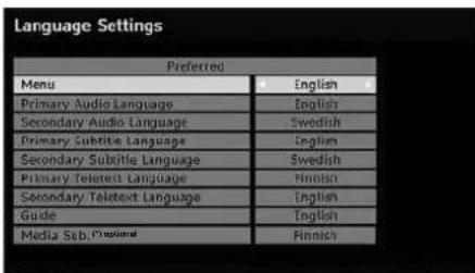 Walker WP4611LCD - Language Settings - 1