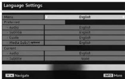 Walker WP4611LCD - Language Settings - 1