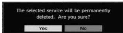 Walker WP4611LCD - Deleting the Channels in the Channel List - 2