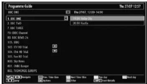 Walker WP4011LCD - Viewing Electronic Programme Guide (EPG) - 2