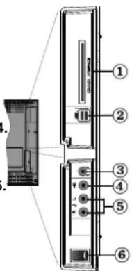 Walker WP4011LCD - Viewing the Connections - Side Connectors - 1