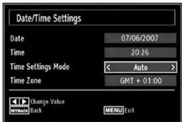Walker WP4011LCD - Configuring Date/Time Settings - 1