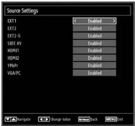 Walker WP4011LCD - Configuring Source Settings - 1