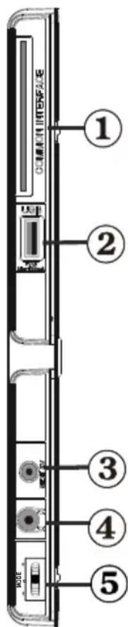 Walker WP32NBLED - Viewing the Connections - Side Connectors - 1