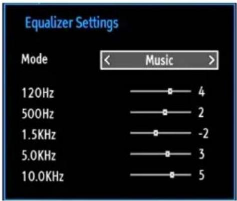 Walker WP32NBLED - Sound Settings Menu Items - 1