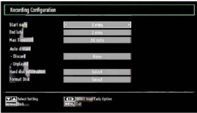 Walker WP32NBLED - Recording Configuration - 1