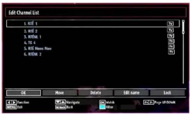 Walker WP32NBLED - Operating the Channel List - 1