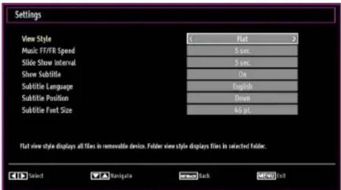 Walker WP32NBLED - Media Browser Settings - 1