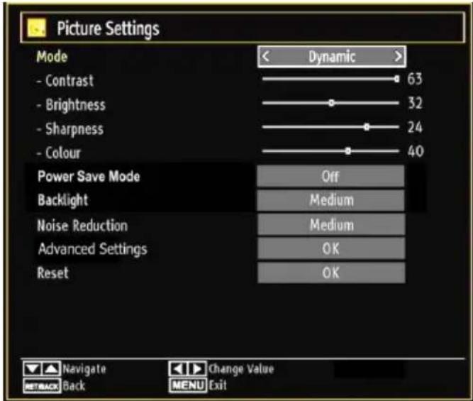 Walker WP32NBLED - Configuring Picture Settings - 1
