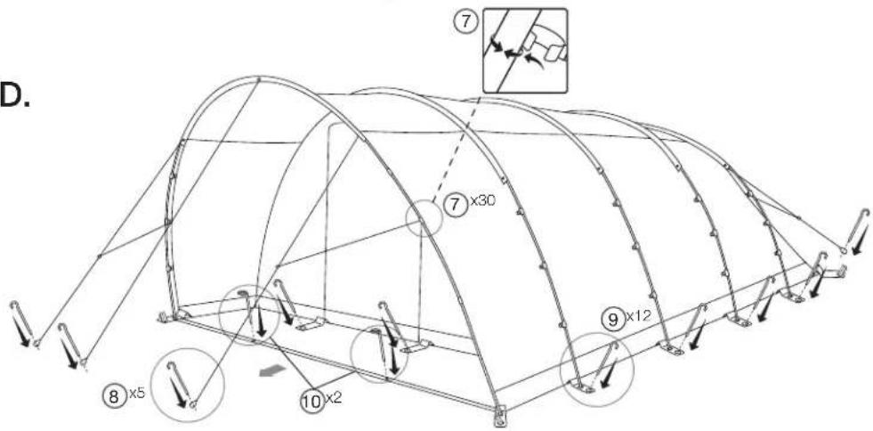 Vango Avington 500XL - PITCHING - 6