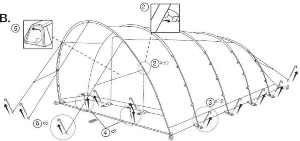Vango Avington 500XL - TAKING DOWN & PACKING - 2