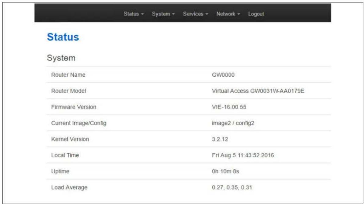 Virtual Access GW3300 - System information - 1