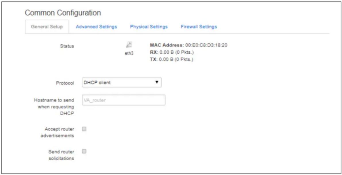 Virtual Access GW3300 - Common configuration – general setup - 1