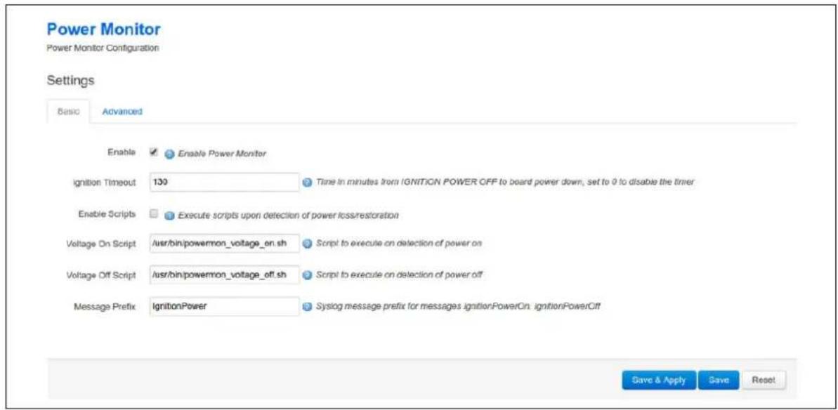 Virtual Access GW3300 - Configuring vapowermond using the web interface - 1