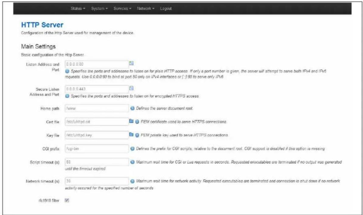 Virtual Access GW3300 - Main settings - 1