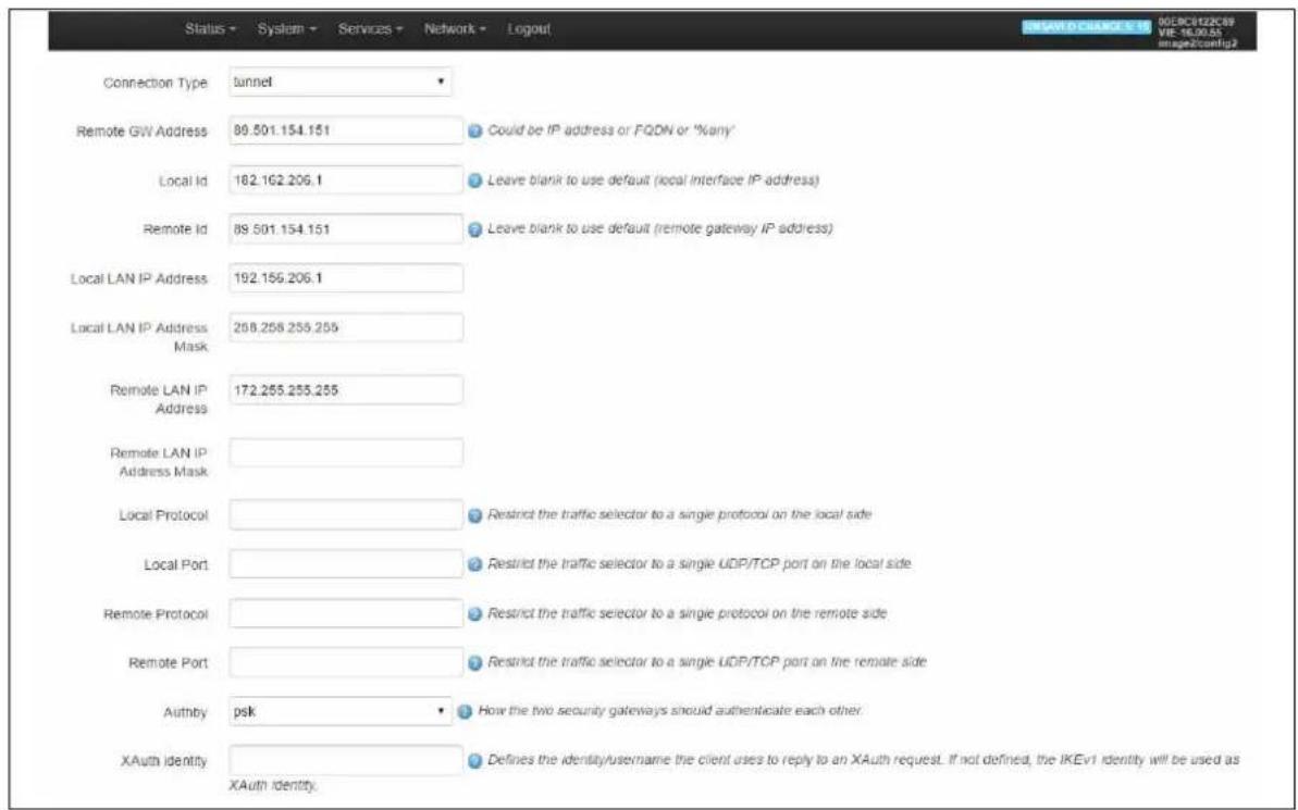 Virtual Access GW3300 - Common settings: IP addressing - 1