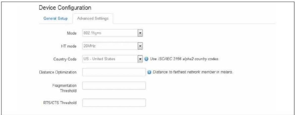 Virtual Access GW3300 - Device configuration: advanced settings - 1