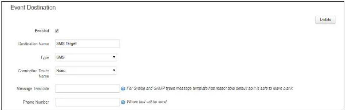 Virtual Access GW3300 - SMS target - 1