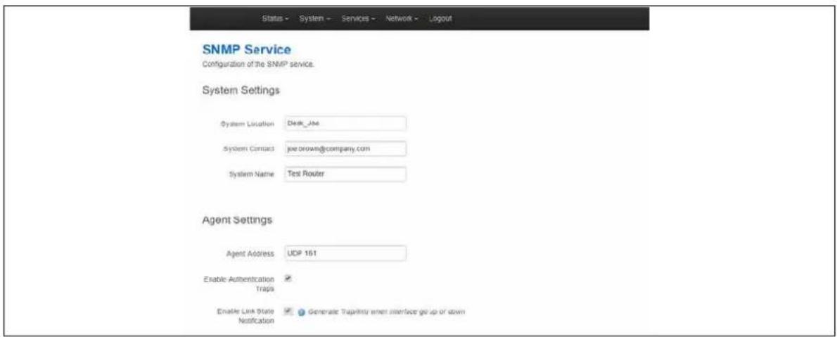 Virtual Access GW3300 - Configuring SMNP using the web interface - 1