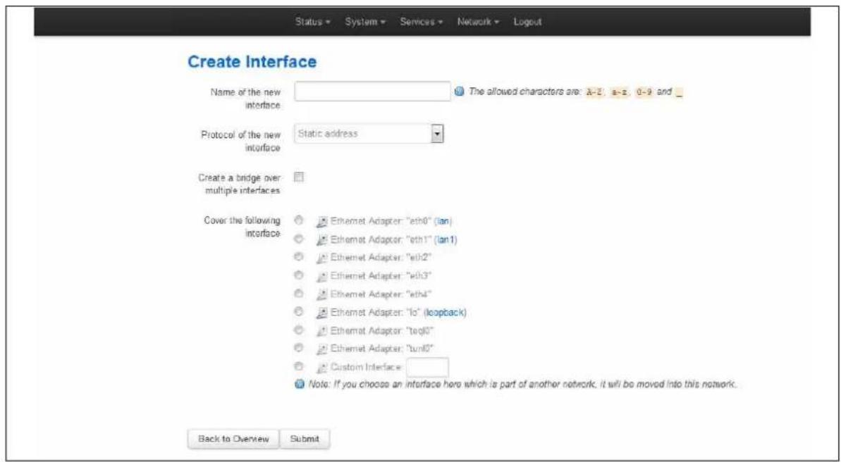 Virtual Access GW3300 - Create a VLAN interface - 1