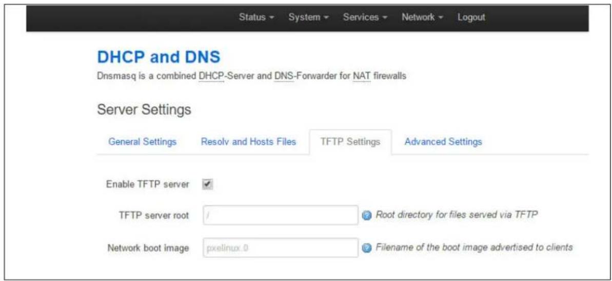 Virtual Access GW3300 - Dnsmasq: TFTP settings - 1