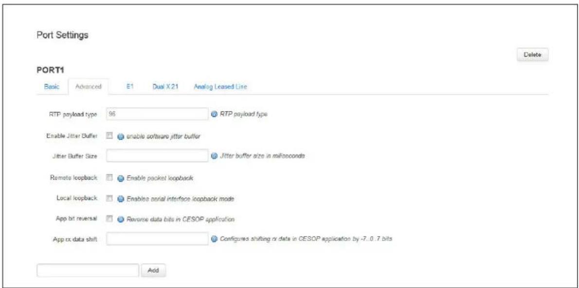 Virtual Access GW3300 - Configuring port settings using the web interface - 2