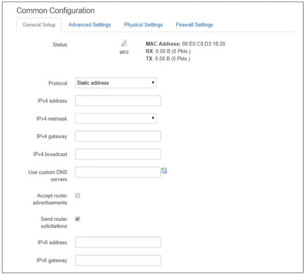 Virtual Access GW3300 - Common configuration – general setup - 1