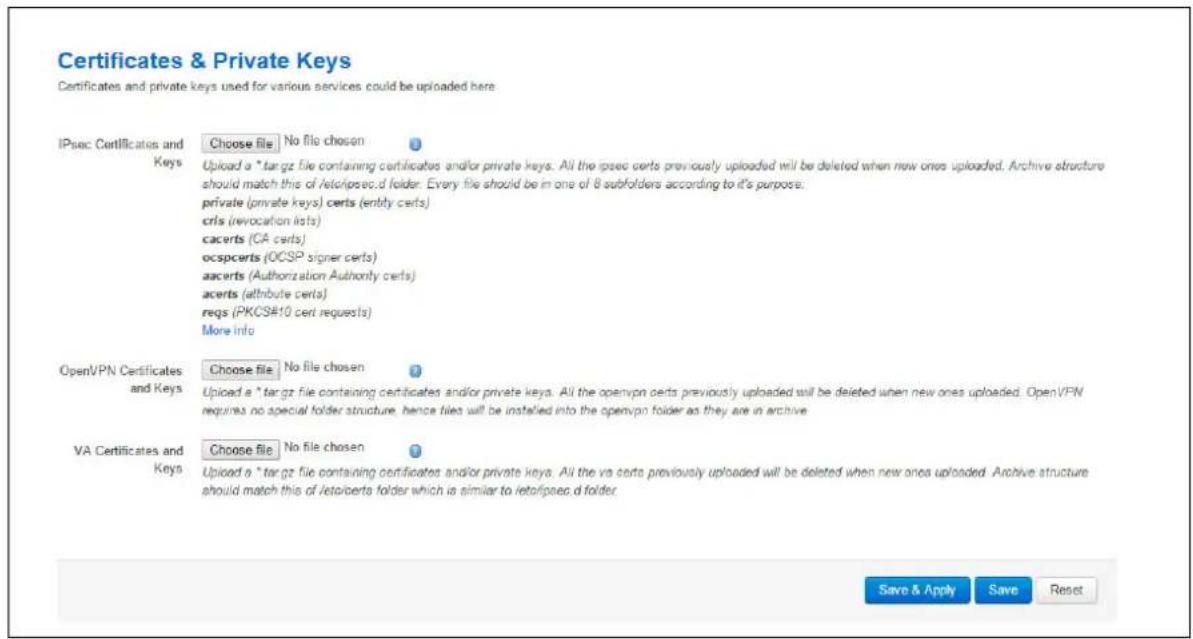 Virtual Access GW3300 - Certs and private keys - 1