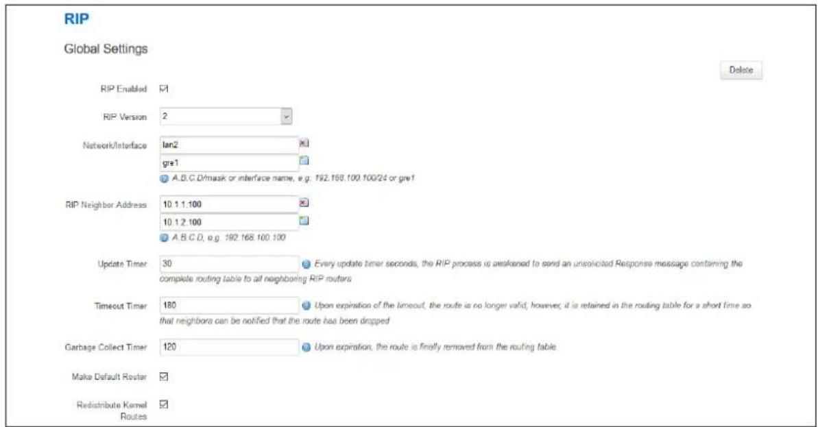Virtual Access GW3300 - Global settings - 1