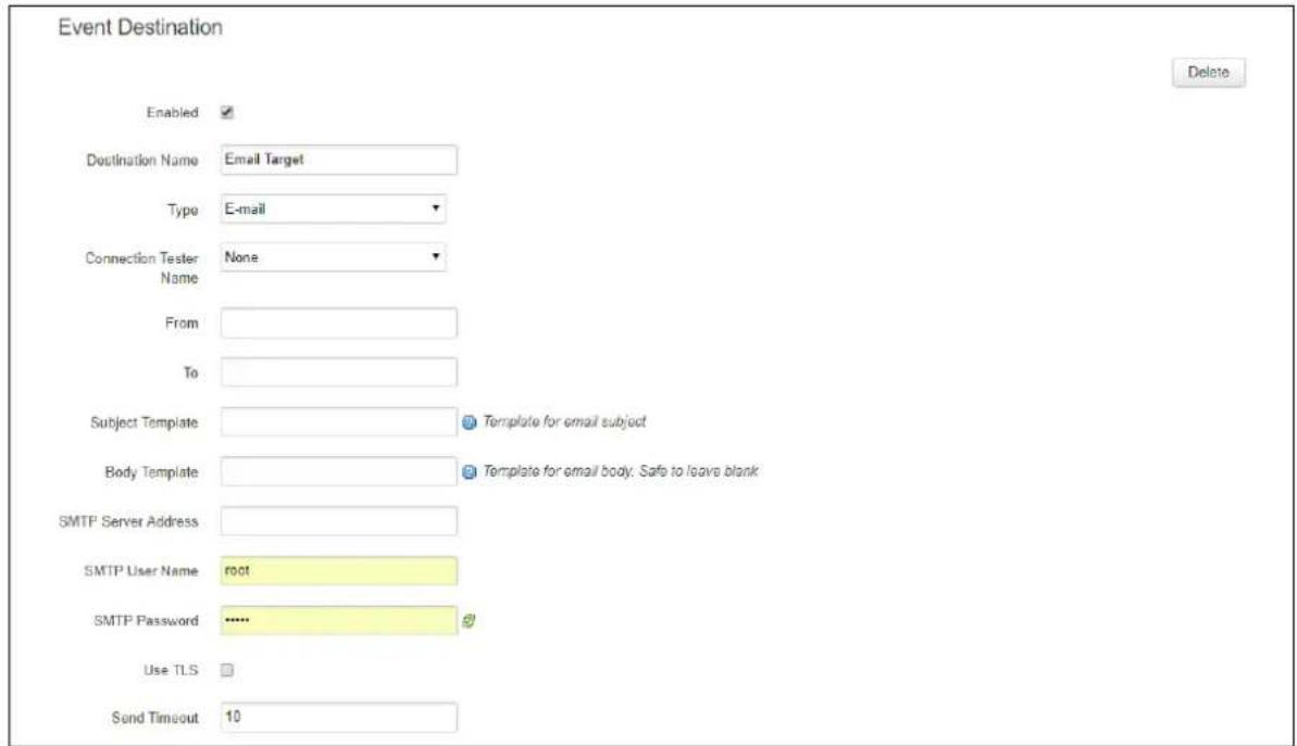 Virtual Access GW3300 - Email target - 1