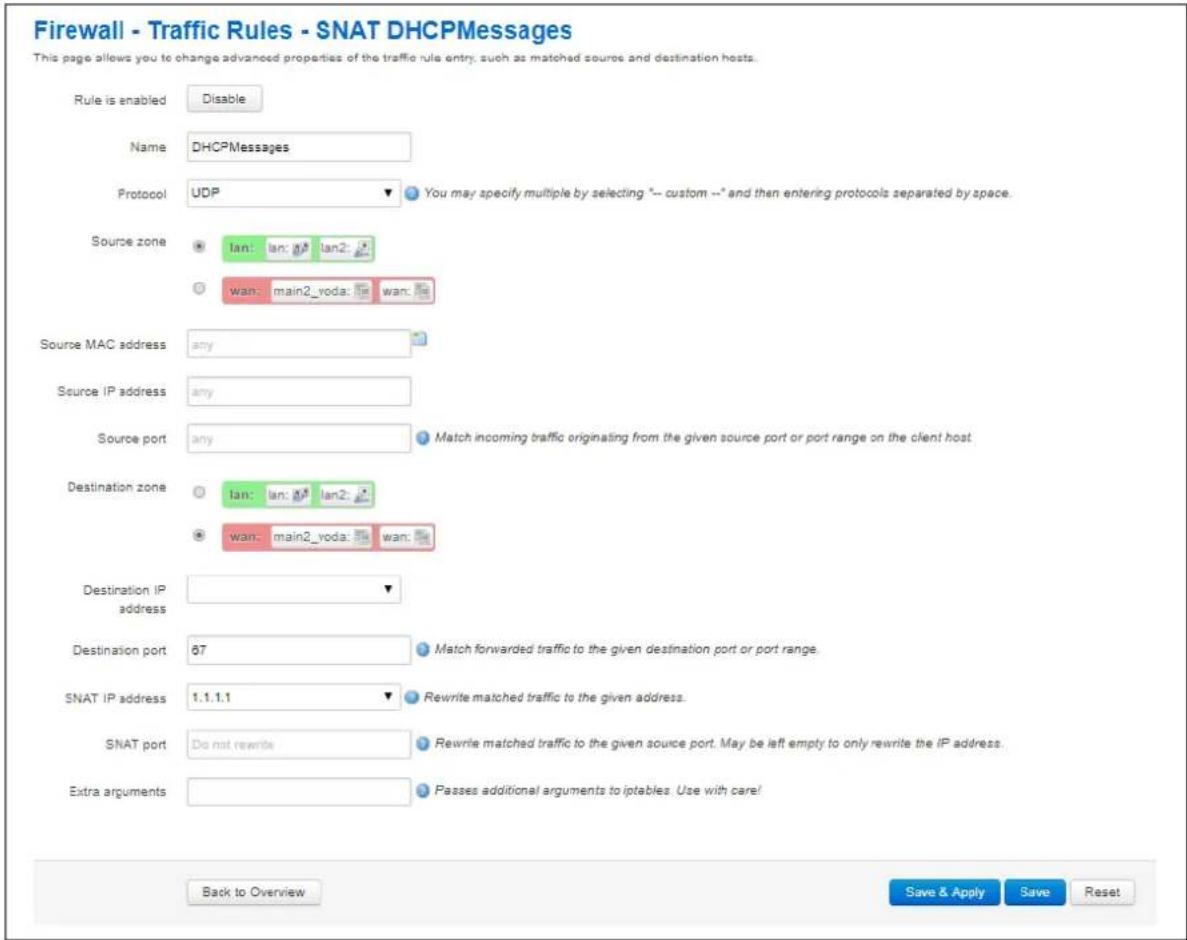 Virtual Access GW3300 - Configuring source NAT for DHCP forwarding over IPsec - 2