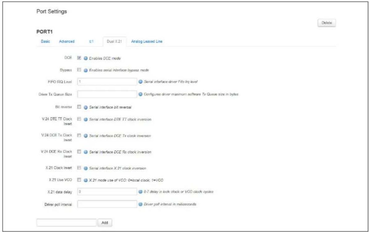 Virtual Access GW3300 - Configuring port settings using the web interface - 4