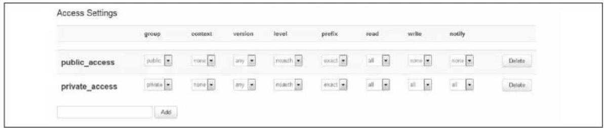 Virtual Access GW3300 - Access settings - 1