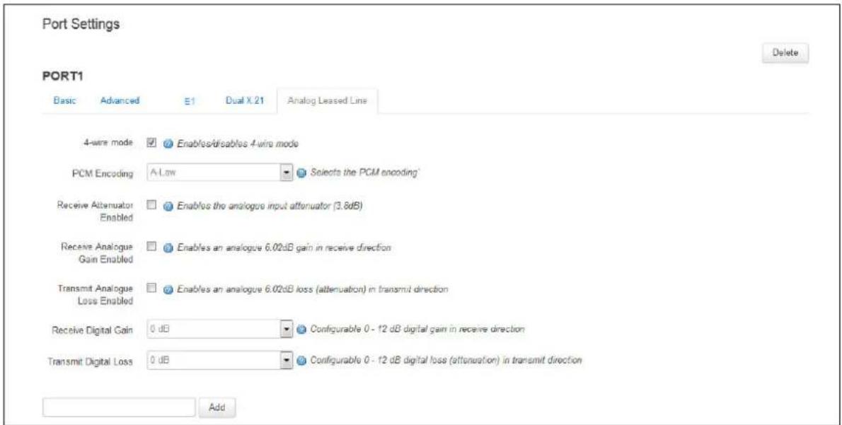 Virtual Access GW3300 - Configuring port settings using the web interface - 5