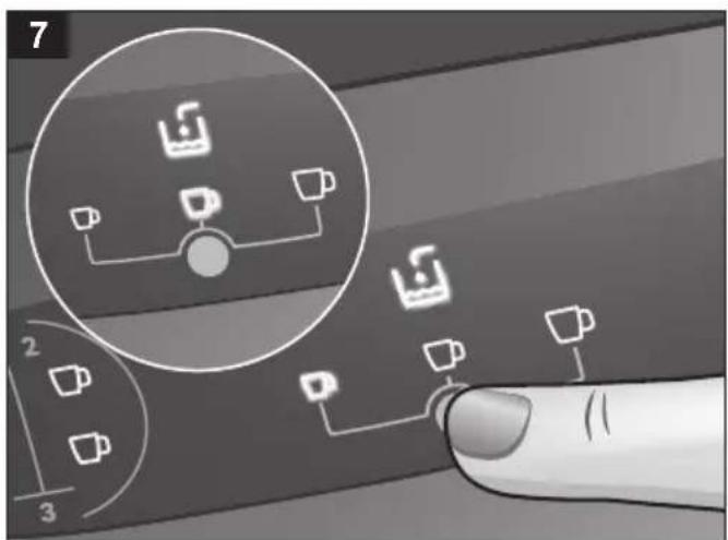 Diagram showing a finger interacting with a device, with labeled parts and a magnified inset highlighting a device configuration.