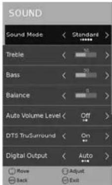 BUSH 40/402UHD - Sound Menu - 1