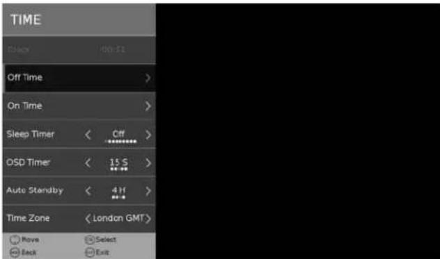 BUSH 40/402UHD - Time Menu - 1