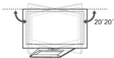 LG 60PM6800 - Einstellen des Fernsehgerätes für einen optimalen Blickwinkel - 1