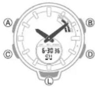 CASIO Baby-G BSA-B100-7AER - Hand Movement and Indications - 1