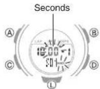 CASIO Baby-G BSA-B100-7AER - Using the Timer - 4