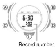 CASIO Baby-G BSA-B100-7AER - | Deleting a Particular Record - 1