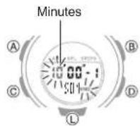 CASIO Baby-G BSA-B100-7AER - Using the Timer - 3