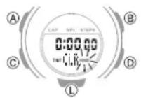 CASIO Baby-G BSA-B100-7AER - Clearing a Specific Target Time - 3