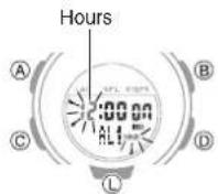 CASIO Baby-G BSA-B100-7AER - Configuring Alarm Settings - 2