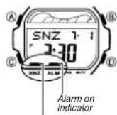 CASIO Baby-G BLX-560-7ER - To turn an alarm on and off - 1