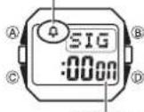 CASIO Baby-G BGD-560-7ER - To turn the Hourly Time Signal on and off - 1